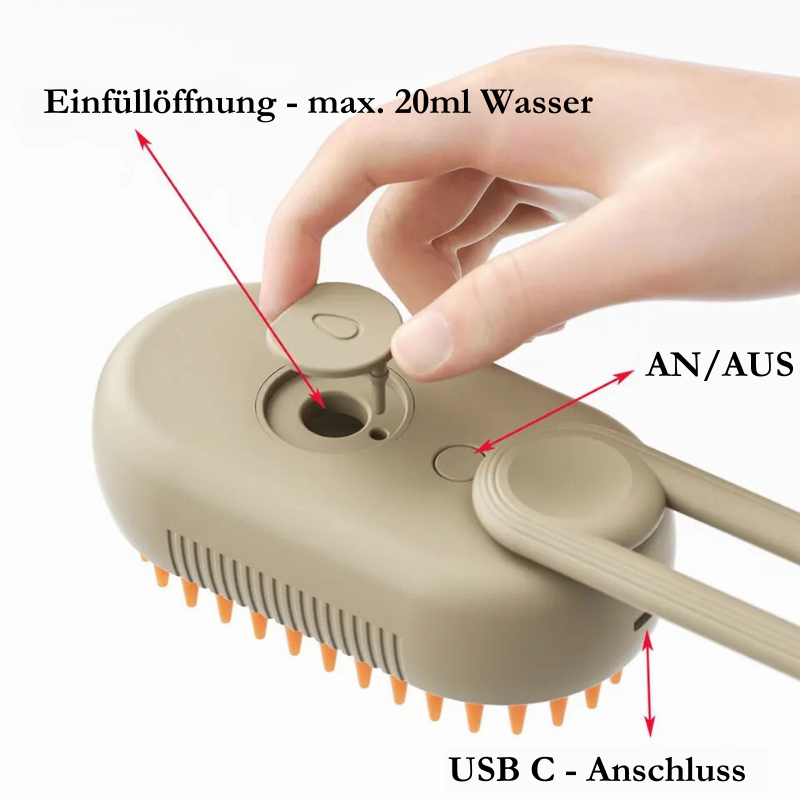 "Vielseitige 3-in- 1 Haustier-Haarbürste - Für eine effektive Pflege und Entfernung von Tierhaaren"