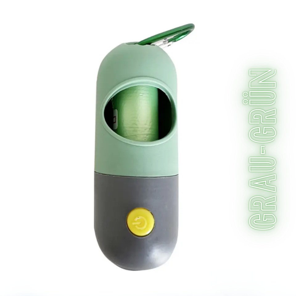 3-in 1 Hundekotbeutelspender mit integrierter Taschenlampe