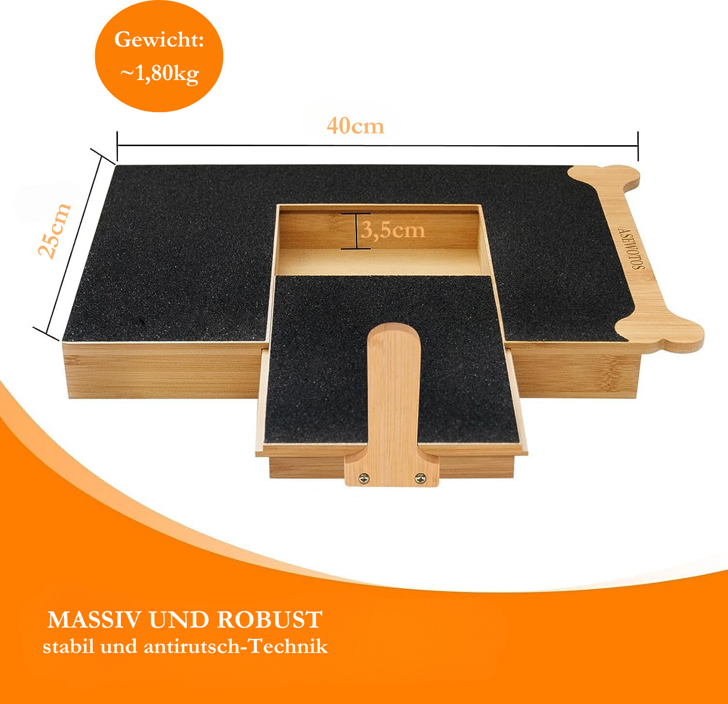 Kratz-Pad mit integrierter Leckerli-Box