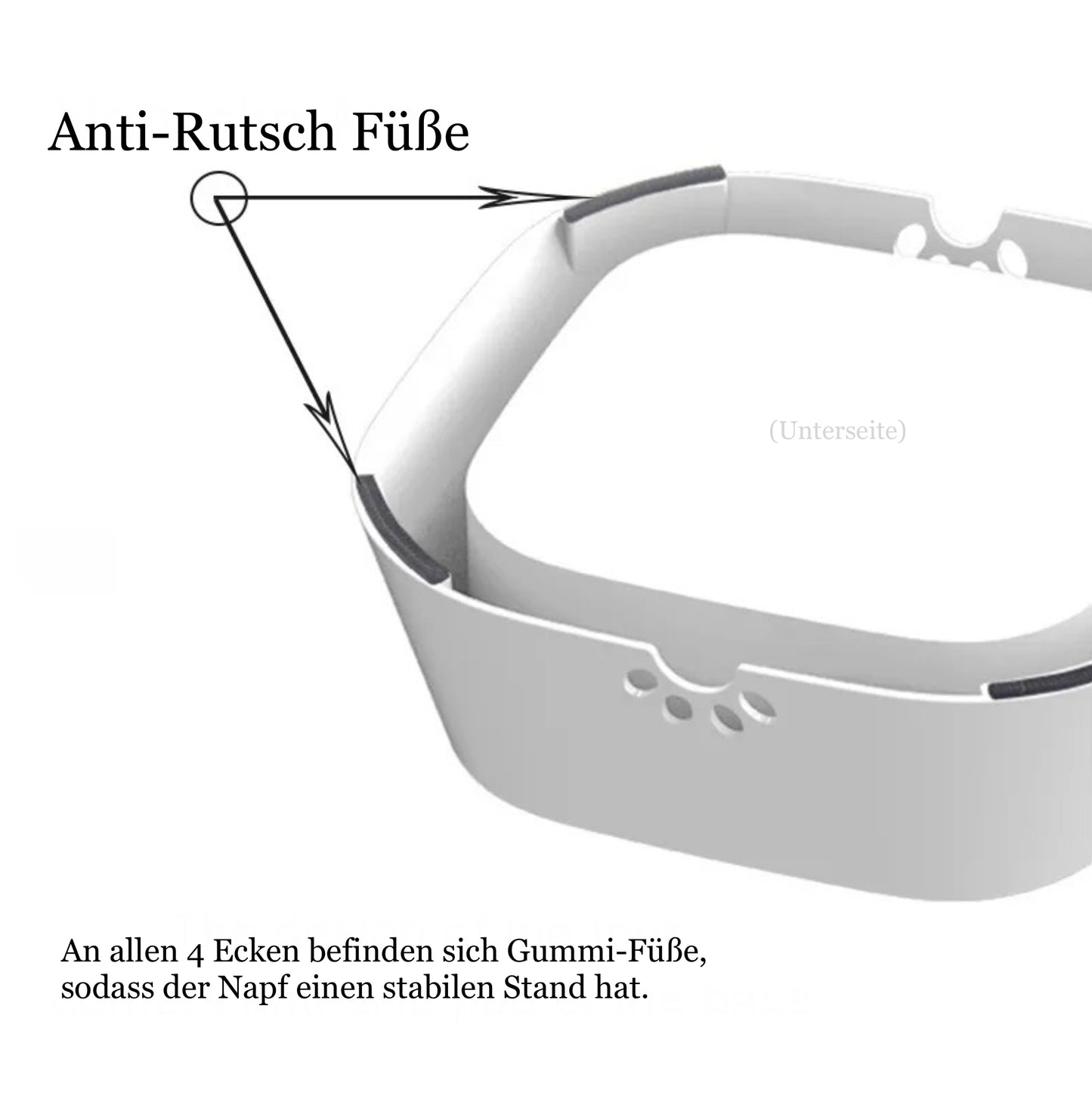 Anti-Überlauf Wassernapf